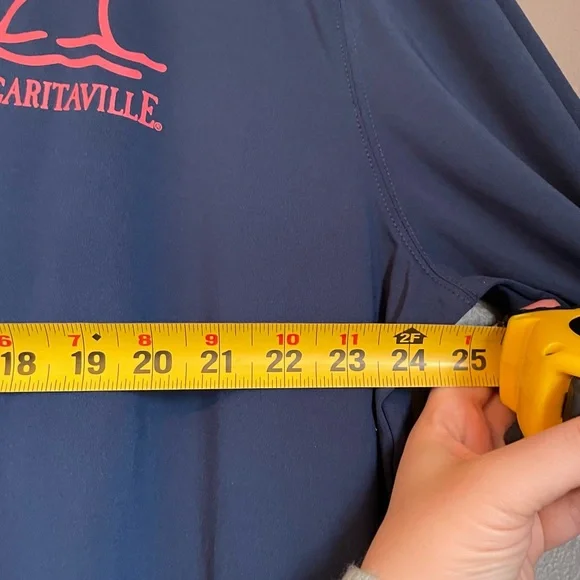 NWT Margaritaville Sz XXL Mens Insignia Blue Long Sleeve Logo Sword Fish Top $30 - Picture 9 of 12